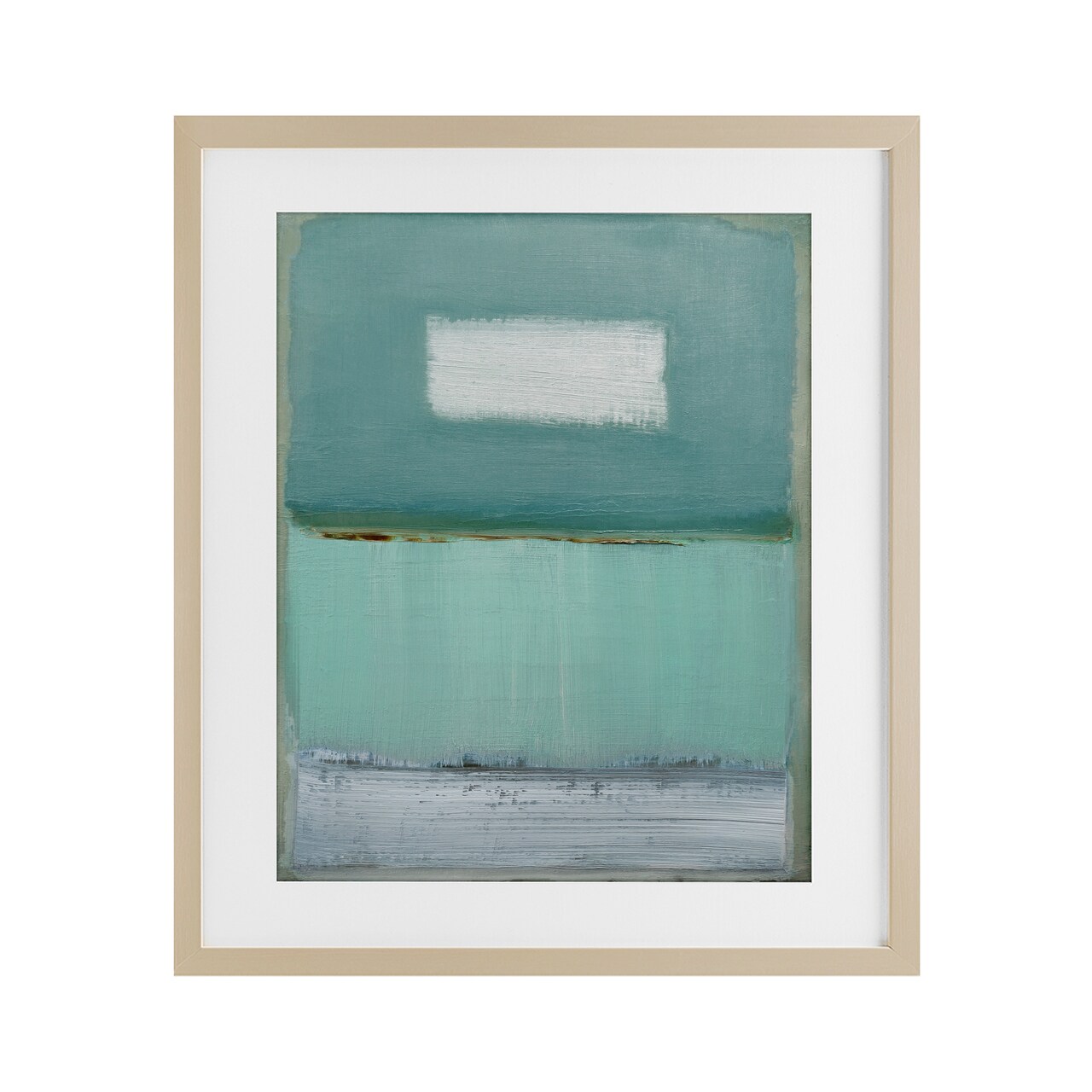 Stupell Industries Azure Blue Gradient Framed Print Under Glass, design by Caroline Gold